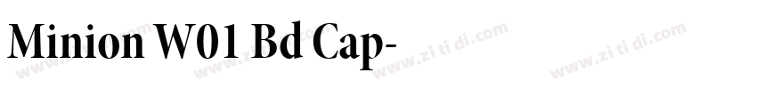 Minion W01 Bd Cap字体转换